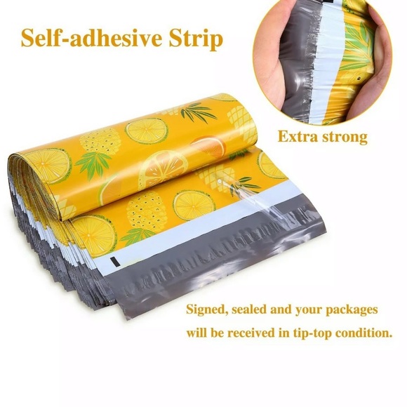 30pc 10x13 Pineapple Designer Poly Mailers - Picture 2 of 4